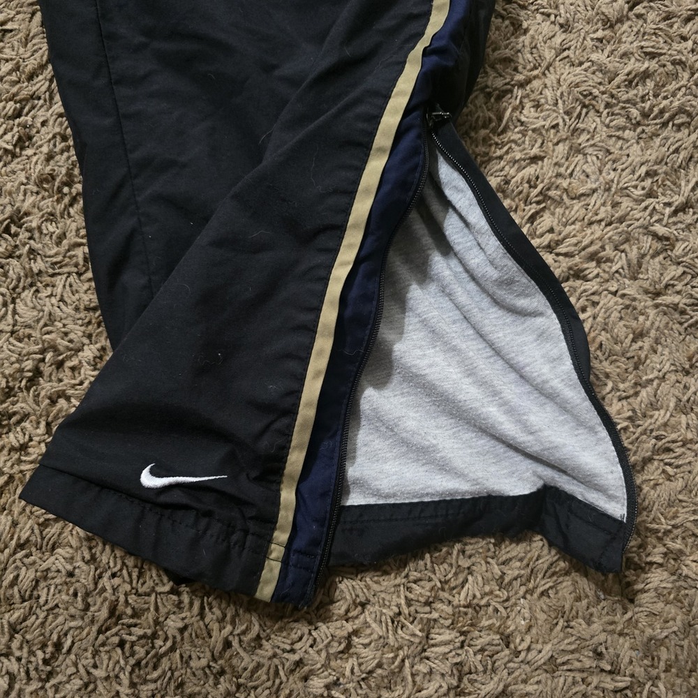Vtg 90's Nike Navy Blue Windbreaker Track Suit Jacket Pants Silver Tag Stripe L - Picture 2 of 13